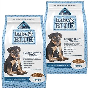 Blue Buffalo Large Breed Puppy Food & Training Treats Bundle - Chicken & Brown Rice Kibble + Turkey Soft Bits