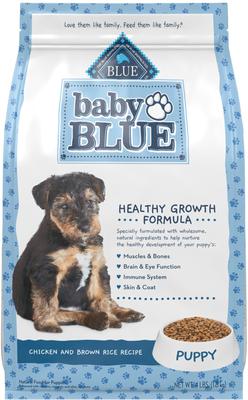 Show full view: Blue Buffalo Baby Blue Healthy Growth Formula Natural Chicken & Brown Rice Recipe Puppy Dry Food, 8-lb bundle slide 3 of 11