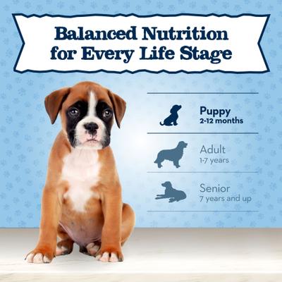 Show full view: Blue Buffalo Baby Blue Healthy Growth Formula Natural Chicken & Vegetable Recipe Puppy Wet Food, 12.5-oz cans, case of 12 slide 9 of 11