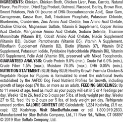 Blue Buffalo Baby Blue Healthy Growth Formula Natural Chicken & Vegetable Recipe Puppy Wet Food, 3.5-oz cups, case of 12 slide 2 of 8