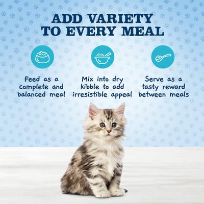 Show full view: Blue Buffalo Baby BLUE Healthy Growth Formula Natural Kitten Dry Cat Food, Chicken & Brown Rice Recipe 2-lb + Pate Wet Food Multi-Pack, Chicken Recipe slide 5 of 10