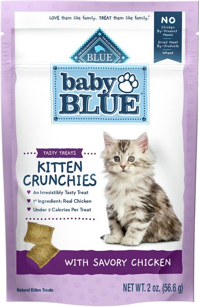 Show full view: Blue Buffalo Baby BLUE Healthy Growth Formula Natural Kitten Dry Cat Food, Chicken & Brown Rice Recipe + Kitten Crunchies Natural Kitten Treats, Savory Chicken slide 7 of 10