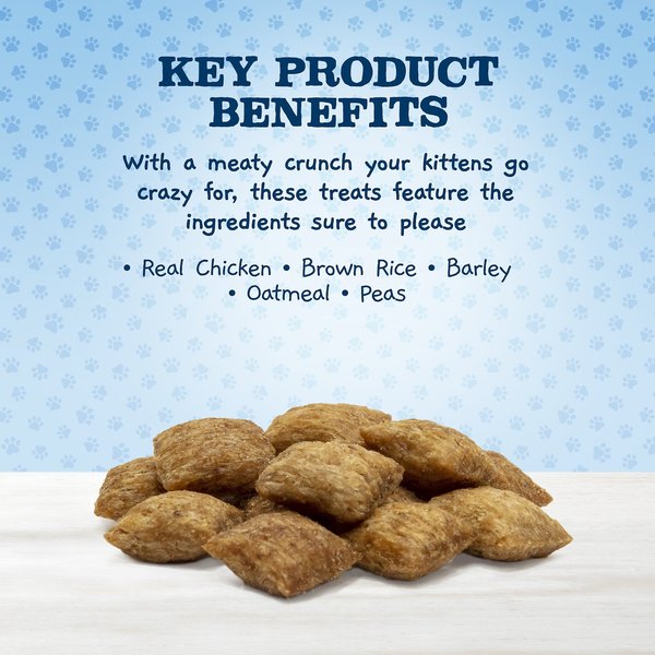 Show full view: Blue Buffalo Baby BLUE Healthy Growth Formula Natural Kitten Dry Cat Food, Chicken & Brown Rice Recipe + Kitten Crunchies Natural Kitten Treats, Savory Chicken slide 8 of 10