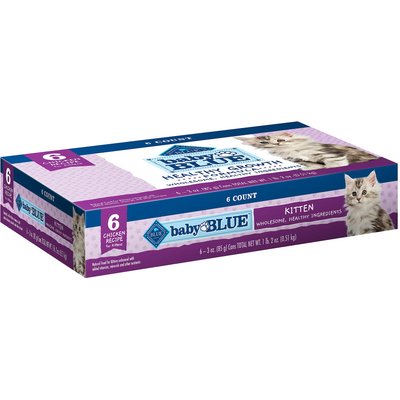 Blue Buffalo Blue Buffalo Baby Blue Healthy Growth Formula Natural Multi-Pack Chicken Recipe Kitten Wet Food, 3-oz cans, 6 count