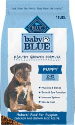 Blue Buffalo Baby BLUE Healthy Growth Formula Natural Puppy Dry Dog Food, Chicken & Brown Rice Recipe 11-lb + Wet Food, Chicken & Vegetable Recipe slide 2 of 9
