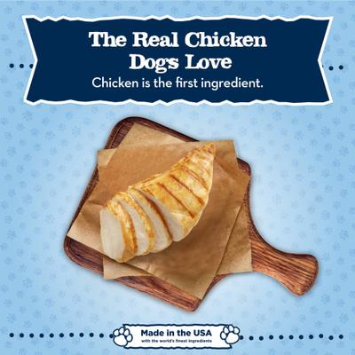 Show full view: Blue Buffalo Baby BLUE Healthy Growth Formula Natural Puppy Dry Dog Food, Chicken & Brown Rice Recipe 24-lb + Wet Food, Chicken & Vegetable Recipe slide 4 of 9