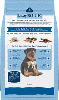 Show full view: Blue Buffalo Baby BLUE Healthy Growth Formula Natural Puppy Dry Dog Food, Chicken & Brown Rice Recipe 4-lb + Wet Food, Chicken & Vegetable Recipe slide 3 of 9