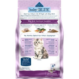 Blue Buffalo Baby BLUE Kitten Chicken & Brown Rice Recipe Dry Cat Food, 2-lb bag