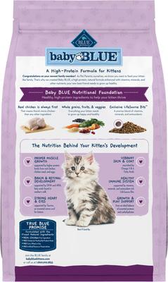 Show full view: Blue Buffalo Baby BLUE Kitten Chicken & Brown Rice Recipe Dry Cat Food, 5-lb bag slide 3 of 11