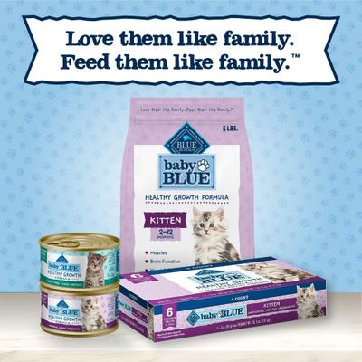 Show full view: Blue Buffalo Baby BLUE Kitten Chicken & Brown Rice Recipe Dry Cat Food, 5-lb bag slide 10 of 11
