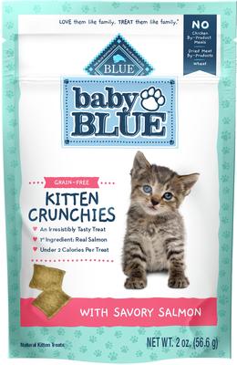 Show full view: Blue Buffalo Baby BLUE Kitten Crunchies Savory Salmon + Kitten Crunchies, Savory Chicken Natural Kitten Treats slide 2 of 10