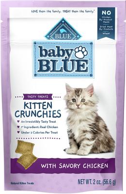 Show full view: Blue Buffalo Baby BLUE Kitten Crunchies Savory Salmon + Kitten Crunchies, Savory Chicken Natural Kitten Treats slide 7 of 10