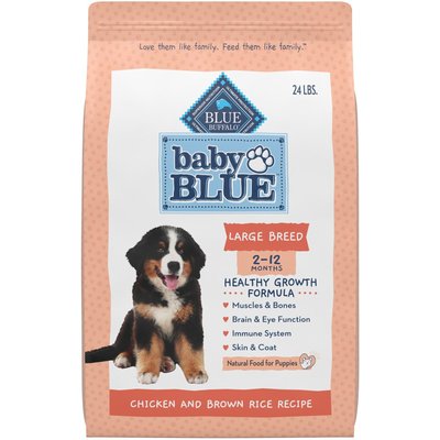Blue Buffalo Blue Buffalo Baby BLUE Large Breed Puppy Chicken & Brown Rice Recipe Dry Dog Food, 24-lb bag
