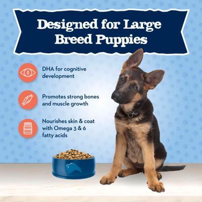 Show full view: Blue Buffalo Baby BLUE Large Breed Puppy Chicken & Brown Rice Recipe Dry Dog Food, 24-lb bag slide 5 of 11
