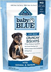 Blue Buffalo Baby Blue Oatmeal & Banana Puppy Treats, 8-oz bag