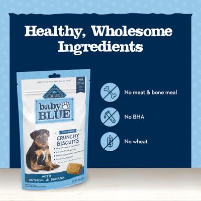 Show full view: Blue Buffalo Baby Blue Oatmeal & Banana Puppy Treats, 8-oz bag slide 8 of 11