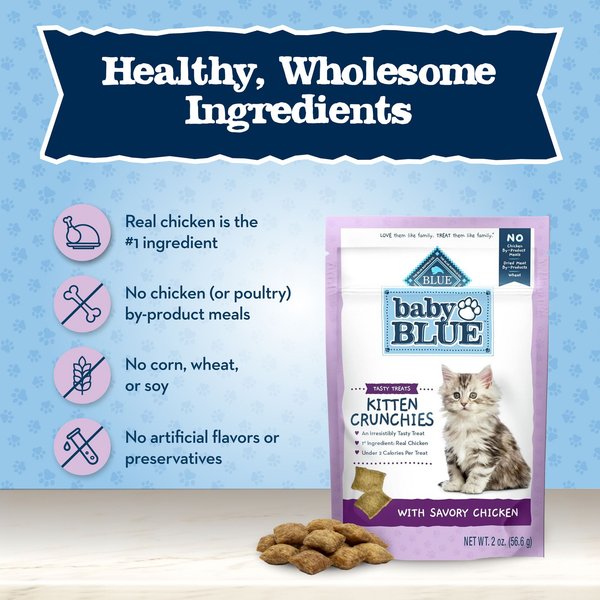 Blue Buffalo Baby Blue Savory Chicken Kitten Treats, 2-oz bag