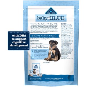 Blue Buffalo Baby BLUE Savory Chicken Puppy Training Soft Dog Treats, 4-oz bag