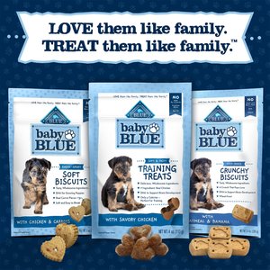 Blue Buffalo Baby BLUE Savory Chicken Puppy Training Soft Dog Treats, 4-oz bag