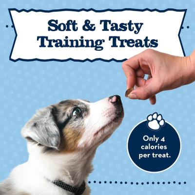 Show full view: Blue Buffalo Baby BLUE Savory Chicken Puppy Training Soft Dog Treats, 4-oz bag slide 9 of 11