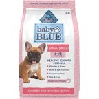 Blue Buffalo Baby BLUE Small Breed Puppy Chicken & Oatmeal Recipe Dry Dog Food, 4-lb bag