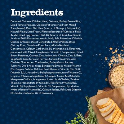 Blue Buffalo Baby Blue Small Breed Healthy Growth Formula Natural Chicken & Oatmeal Rice Recipe Puppy Dry Food, 4-lb bag