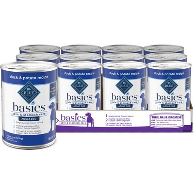 Blue Buffalo Blue Buffalo Basics Duck & Potato Dog Food, 12.5-oz, 12 ct