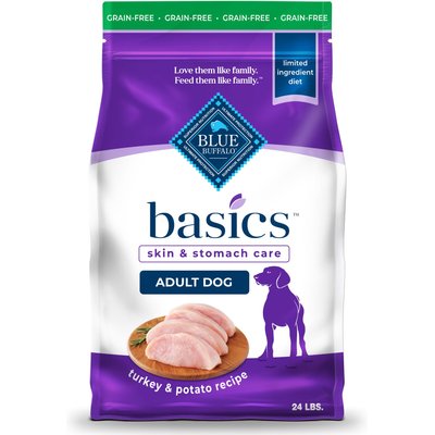 Blue Buffalo Blue Buffalo Basics Turkey & Potato Grain-Free Dry Dog Food, 24 lb