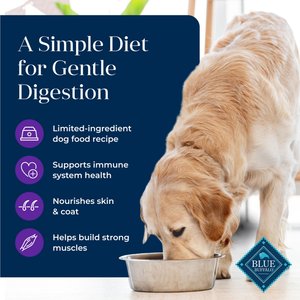 Blue Buffalo Basics Skin & Stomach Care Adult Grain-Free Turkey & Potato Recipe Dry Dog Food, 4-lb bag