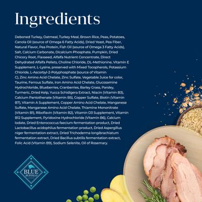 Show full view: Blue Buffalo Basics Skin & Stomach Care Adult Small Breed Turkey & Potato Recipe Dry Dog Food, 4-lb bag slide 6 of 12