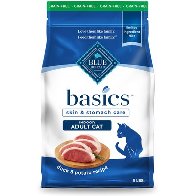 Blue Buffalo Blue Buffalo Basics Limited Ingredient Duck & Potato Dry Cat Food 5-lb