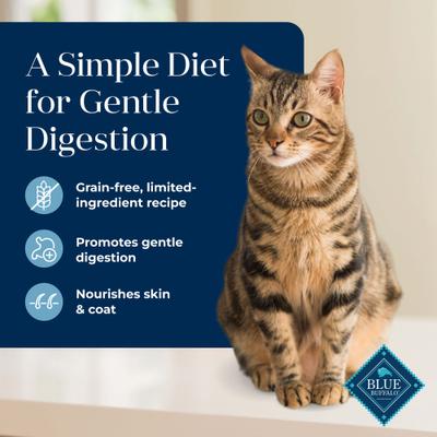 Show full view: Blue Buffalo Basics Skin & Stomach Care Grain-Free Fish & Potato Recipe Dry Cat Food, 11-lb bag slide 4 of 12