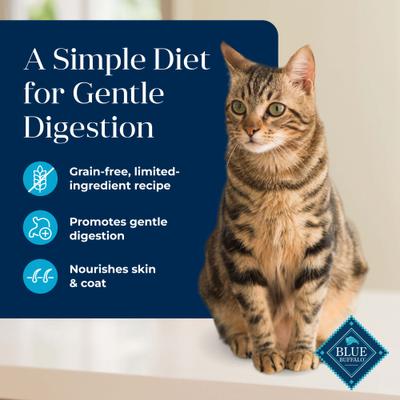 Show full view: Blue Buffalo Basics Skin & Stomach Care Grain-Free Fish & Potato Recipe Dry Cat Food, 5-lb bag slide 4 of 12