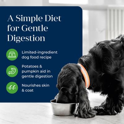 Show full view: Blue Buffalo Basics Skin & Stomach Care Grain-Free Lamb & Potato Adult Canned Dog Food, 12.5-oz, case of 12 slide 4 of 12