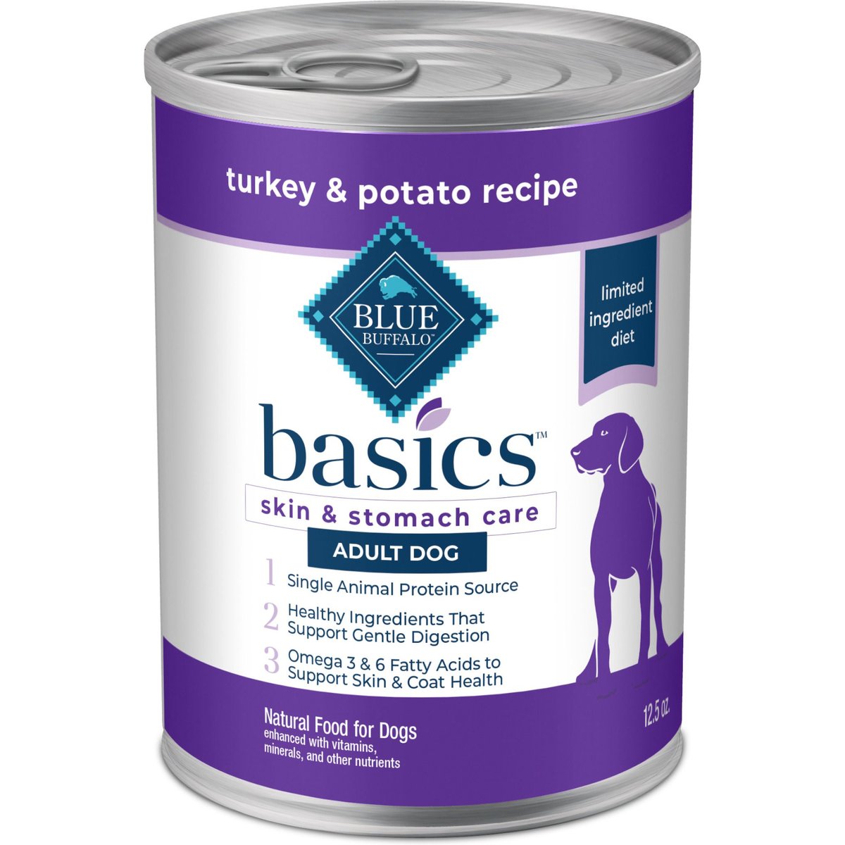 Blue Buffalo Basics Turkey & Potato Recipe Canned Dog Food