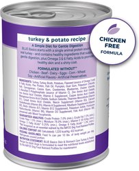 Blue Buffalo Basics Skin & Stomach Care Grain-Free Turkey & Potato Recipe Canned Dog Food, 12.5-oz, case of 12 slide 2 of 9