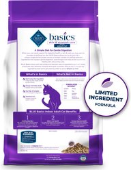 Blue Buffalo Basics Skin & Stomach Care Grain-Free Turkey & Potato Recipe Dry Cat Food, 11-lb bag slide 2 of 9