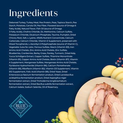 Show full view: Blue Buffalo Basics Skin & Stomach Care Grain-Free Turkey & Potato Recipe Dry Cat Food, 11-lb bag slide 6 of 12