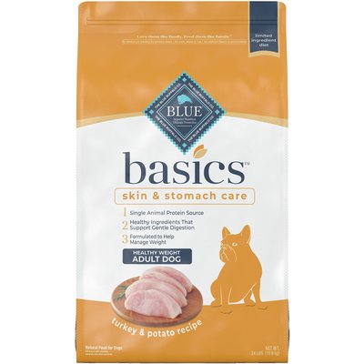 Blue Buffalo Blue Buffalo Basics Healthy Weight Turkey & Potato Dry Dog Food, 24 lb