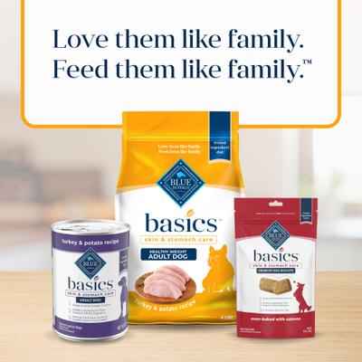 Show full view: Blue Buffalo Basics Skin & Stomach Care Healthy Weight Turkey & Potato Recipe Adult Dry Dog Food, 4-lb bag slide 10 of 12