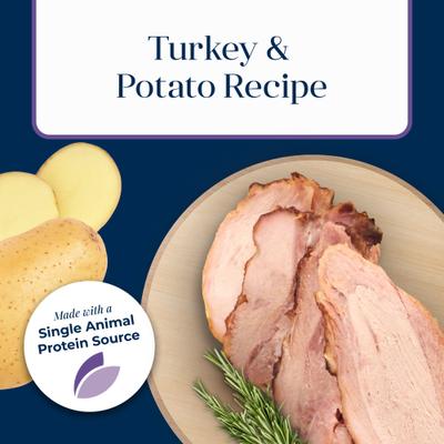 Show full view: Blue Buffalo Basics Skin & Stomach Care Mature Grain-Free Turkey & Potato Recipe Dry Cat Food, 5-lb bag slide 5 of 12