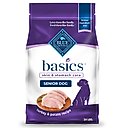 Blue Buffalo Basics Skin & Stomach Care Turkey & Potato Recipe Senior Dry Dog Food, 24-lb bag