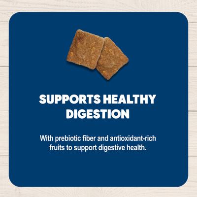 Show full view: Blue Buffalo BeneBars Chicken & Apple Digestive Support with Prebiotic Fiber Dog Treats, 9-oz bag slide 7 of 11