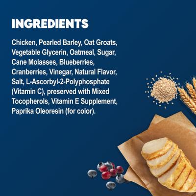 Show full view: Blue Buffalo Benebars Immune Support, Chicken & Mixed Berries Natural Dog Treats, 9-oz bag slide 6 of 11