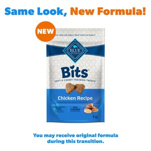 Blue Buffalo Blue Bits Tasty Chicken Recipe Soft-Moist Training Dog Treats, 4-oz bag