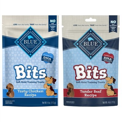 Blue Buffalo Blue Buffalo Blue Bits Tasty Chicken Recipe + Tender Beef Recipe Soft-Moist Dog Treats