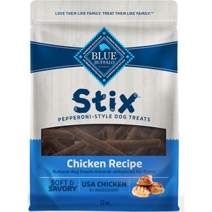 Blue Buffalo Blue Stix Chicken Recipe Pepperoni-Style Dog Treats, 13-oz bag