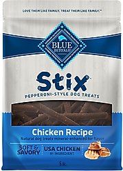 Blue Buffalo Blue Stix Chicken Recipe Pepperoni-Style Dog Treats, 5-oz bag