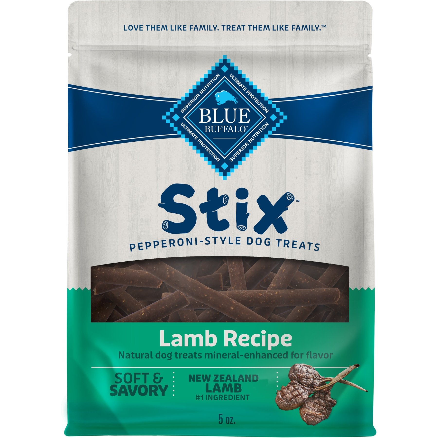 Blue Buffalo Blue Stix Lamb Recipe Pepperoni-Style Dog Treats, 15-oz bundle