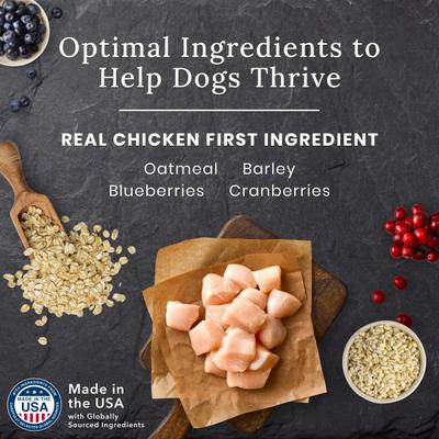 Show full view: Blue Buffalo Blue Wilderness Premier Blend with Meaty Cuts Chicken Adult Dry Dog Food, 24-lb bag slide 5 of 11